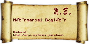 Mármarosi Boglár névjegykártya